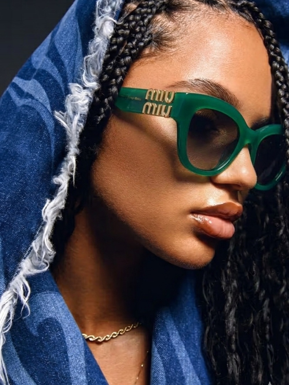 RARE Brand New 2025 Miu-Miu Women Sunglasses MU 01YS 15H-09S Authentic Italy